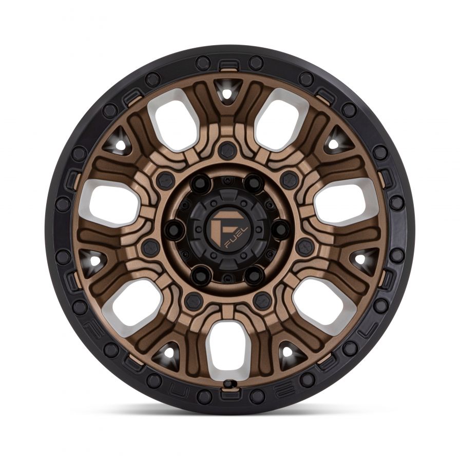 Fuel Wheels<br>Traction Matte Bronze Black Lip (17x9)